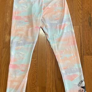 Colorful Tie-Dye Kids Leggings Converse XL 14/16 Girls